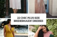 22 chic plus size bridesmaids’ dresses cover