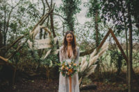 01 This amazing wedding shoot was boho, wild, moody and woodland at the same time