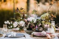 spring-looking wedding tablespace