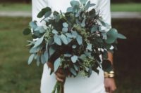 eucalyptus wedding bouquet