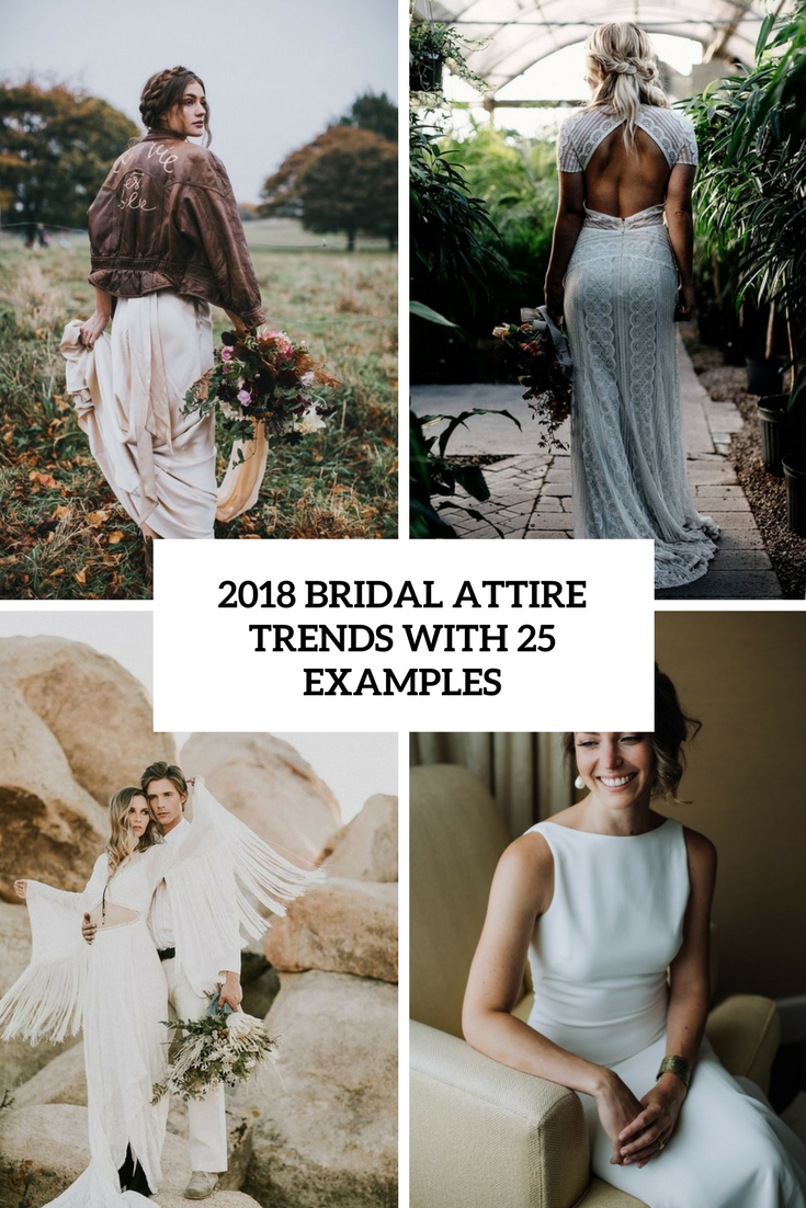 bridal attire trends with 25 examples cover