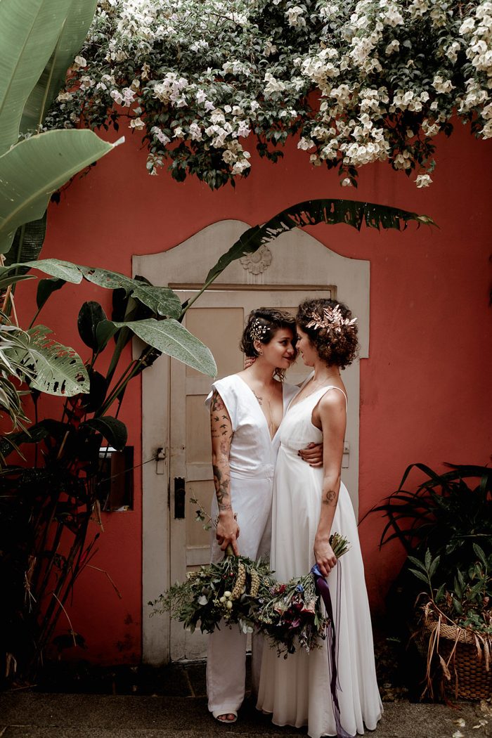 This beautiful couple incorporated all their passions and trendy touches into their wedding
