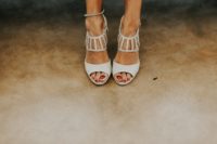 trendy nude shoes for a bride