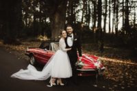 04 The bride gifted her groom a gorgeous vintage Alfa Romeo on the wedding day
