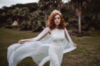 sea-inspired bride’s attire