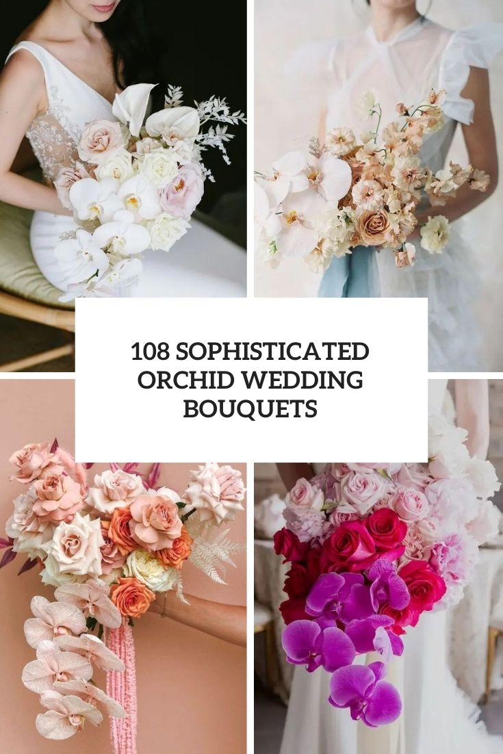 sophisticated orchid wedding bouquets cover