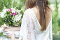 15 a layered boho chain heapiece with pearls and rhinestones for a relaxed boho look