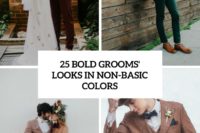 25 bold grooms’ looks in non-basic colors cover
