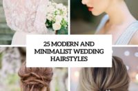 25 modern and minimalist wedding hairstyles cover
