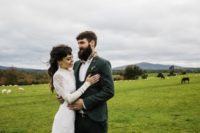 01 This couple went for a moody wedding in the Irish countryside, with vintage and rustic charm