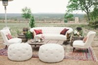 02 a rustic and boho lounge with gorgeous creamy furniture and pallet items for a cozy feel