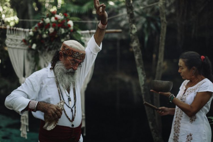 A real shaman and his wife held a traditional Mayan ceremony that felt like magic