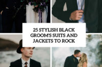 25 stylish black groom suits and jackets to rock cover
