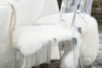 27 Rens Sheepskin Throws are what you need for a fall or winter wedding to keep the guests and yourself warm