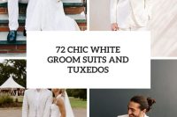 72 chic white groom suits and tuxedos cover
