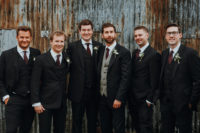 05 The groomsmen were wearing three-piece suits  with polka dot ties