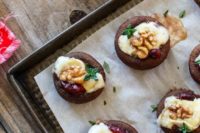 09 Brie and cranberry stuffed mushrooms are an ideal vegetarian and gluten-free option