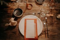 fall inspired table setting
