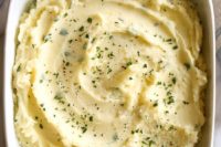 21 garlic herbed mashed potatoes is a great side dish for the fall