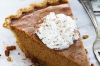 22 a pumpkin pie is a perfect idea for the fall, you don’t need other sweets