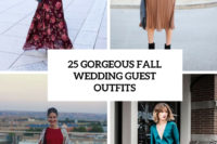 25 gorgeous fall wedding guest outfits cover