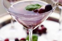 26 сranberry basil cosmopolitan is a great signature drink for your fall bridal shower