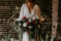 01 This gorgeous wedding shoot is inspired by both art deco and boho chic styles