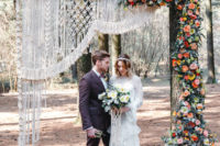01 This whimsy woodland wedding shoot is non-typical, there’s no decadence, luxury or moody shades here