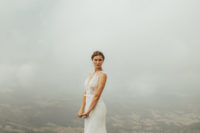 sexy sheath dress for a mountain bride