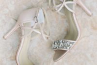 05 blush wedding shoes with straps and embellished straps for a spring or summer wedding