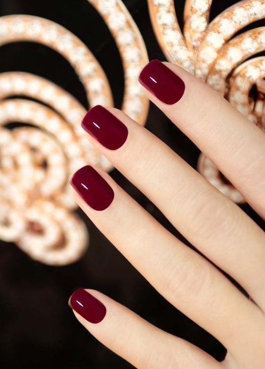 bright fuchsia nails are a nice idea for the fall, they make a colorful statement and will spruce up even the most neutral look