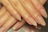 18 matte nude nails are a timeless option for absolutely any season and for many bridal styles