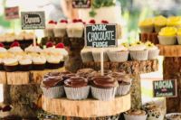 chalkboard toppers for wedding desserts