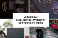 25 refined halloween wedding stationary ideas cover