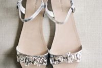28 cute metallic and sparkling wedding sandals are sure to add a shiny touch to your look