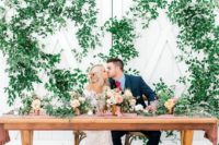 01 This amazing fall wedding with a fine art feel took place at a white barn and looked very romantic and cool