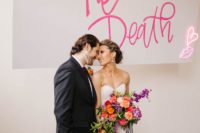 01 This colorful wedding shoot is a great source of inspiration for couples who love fun, whimsy and bold colors