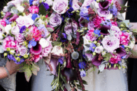 08 The bouquets were super bright and bold ones, with pink, purple and blue flowers