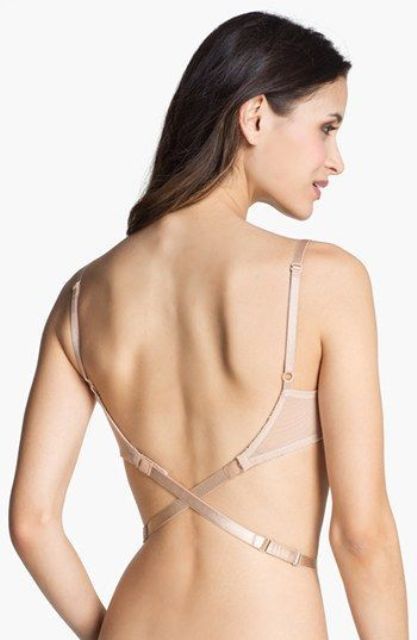 such a bra will fit an open back wedding gown or a wedding gown with a cutout back