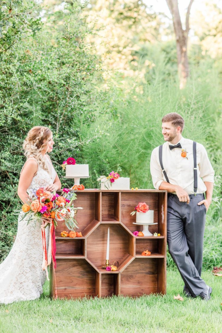 The shoot is filled with colorful and bold ideas to steal for your own wedding, so go ahead