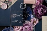 15 add acrylic touches to your floral invitation suite to make it more modern