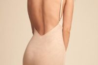 16 such a full slip in nude color will be a proper choice for a low cut wedding dress and will help you modelling