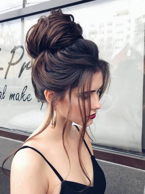 your long hair will result in such a spectacular top knot, a dimension and locks down