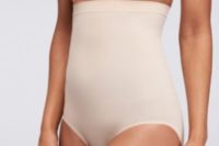 23 higher spandex panties and a matching bra will be perfect shapewear for some types of dresses, and nude color makes them invisible