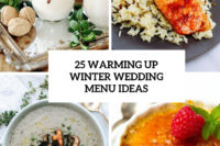 25 warming up winter wedding menu ideas cover