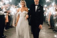 27 sparklers are a nice idea for a winter holiday wedding or to add a touch of sparkle to your wedding exit
