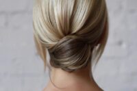a chic chignon bridal hairstyle