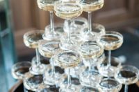 serve a champagne tower at a your cocktail hours as well, add some appetizers and voila