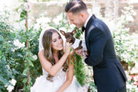 01 This beautiful couple wanted a refined garden wedding and wanted to include their dog into it