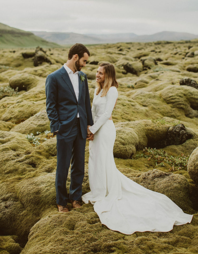 This couple made a cool trip across Iceland, which culminated in an intimate elopement